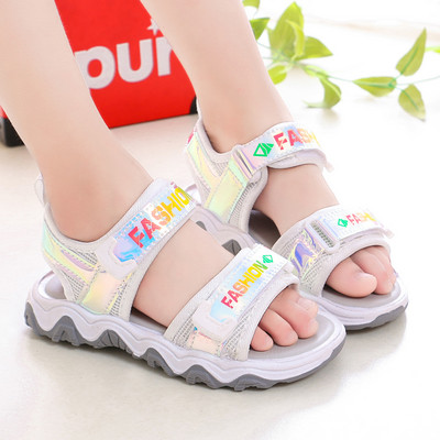 Casual σανδάλια με επιγραφές και velcro
