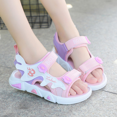 Casual σανδάλια με επιγραφές και velcro