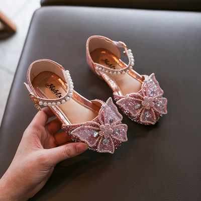 Bērnu sandales ar 3D dekorācijas pērlēm un dekoratīviem akmeņiem