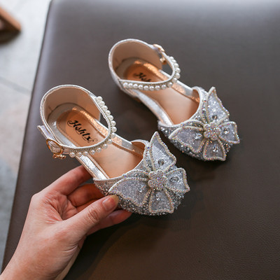 Bērnu sandales ar 3D dekorācijas pērlēm un dekoratīviem akmeņiem