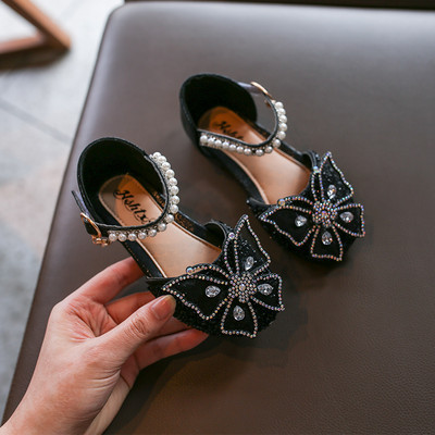 Bērnu sandales ar 3D dekorācijas pērlēm un dekoratīviem akmeņiem