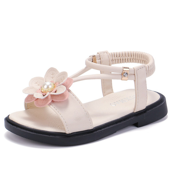 Jauns bērnu sandaļu modelis ar ziediem - meitenēm