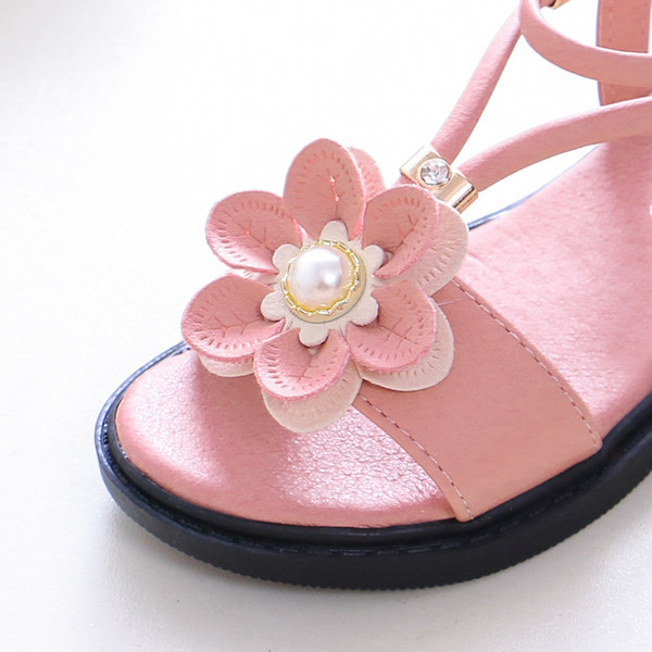 Jauns bērnu sandaļu modelis ar ziediem - meitenēm