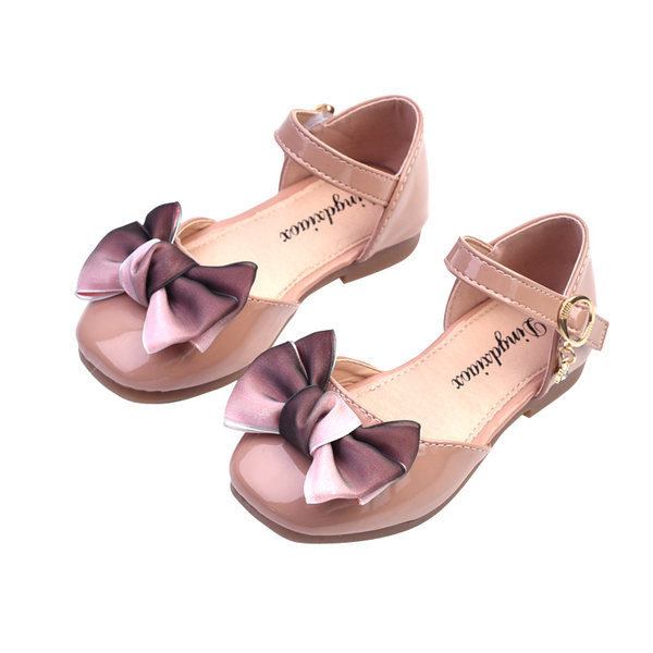 Jauns bērnu sandaļu modelis no eko ādas ar lentīti meitenēm