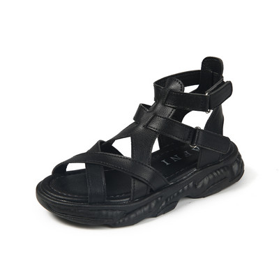 Παιδικά έκο δερμάτινα σανδάλια με velcro και μαλακή σόλα
