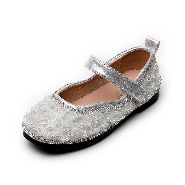 Пролетно-есенни затворени сандали с перли