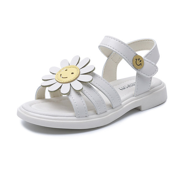 Детски сандали от еко кожа с 3D цвете