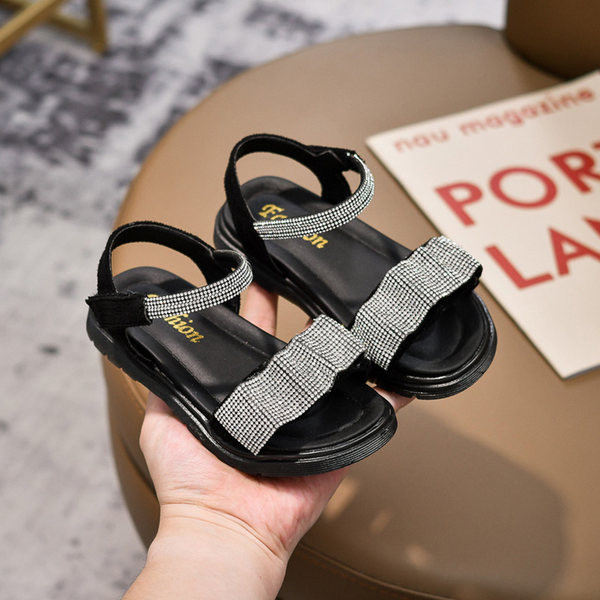 Детски сандали с камъни и за момичета