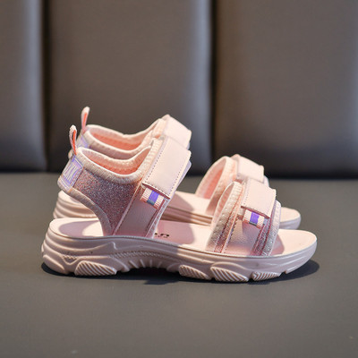Casual παιδικά σανδάλια με στερέωση velcro και επίπεδη σόλα