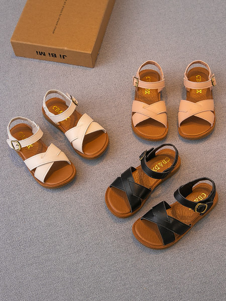 Нов модел детски сандали от изкуствена кожа -за момичета