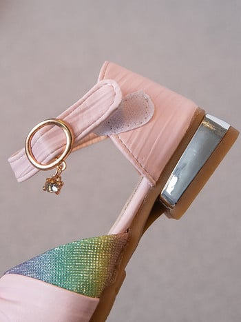 Μοντέρνα παιδικά σανδάλια για κορίτσια κατασκευασμένα από faux δέρμα
