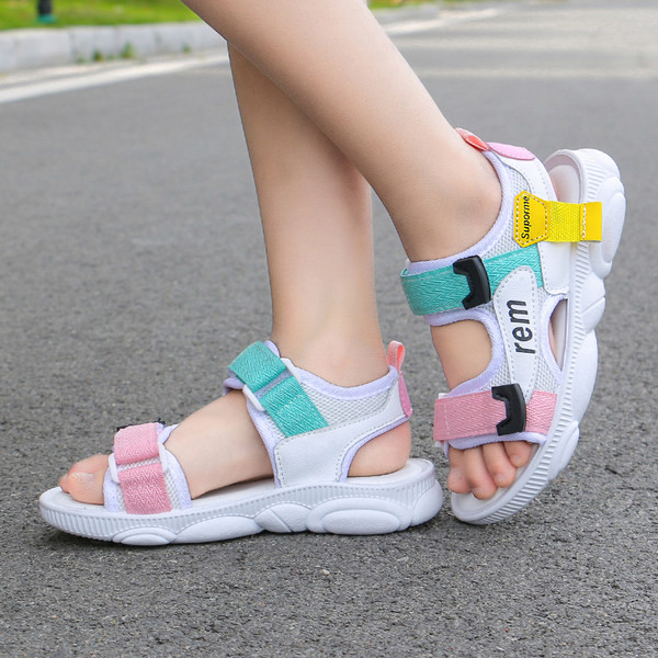 Детски сандали спортно-ежедневни с текстилни каишки