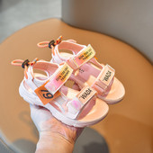 Casual παιδικά σανδάλια για κορίτσια με στερέωση velcro