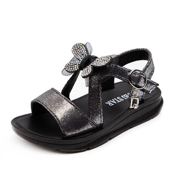 Детски ежедневни сандали с равна подметка в два цвята