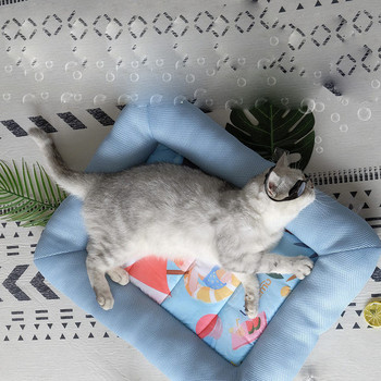 Легло за котки с цветна апликация