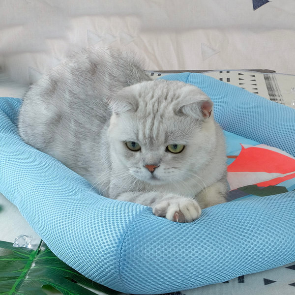 Легло за котки с цветна апликация