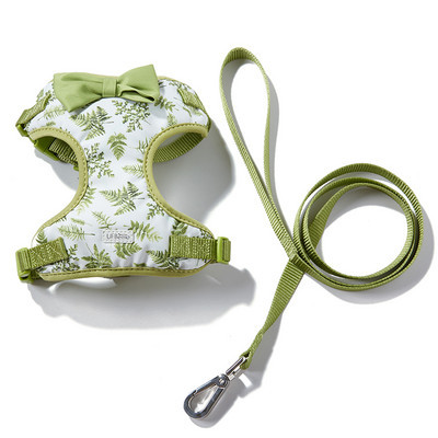 Нагръдник с повод за кучета с панделка