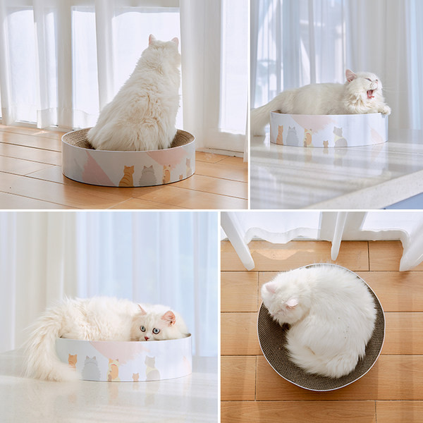 Драскалка за котки в кръгла форма 
