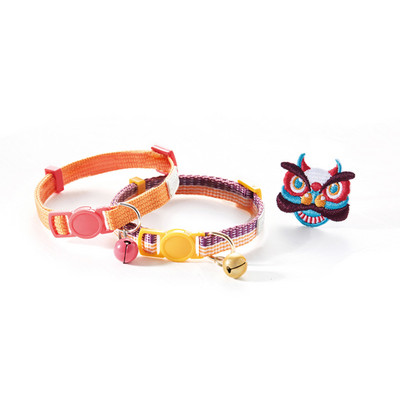 Spalvota antkaklis su varpeliu katėms 2 vnt. rinkinyje