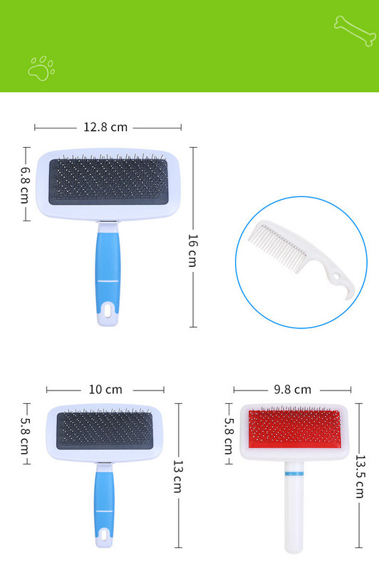 Kamm koertele roosa ja sinine