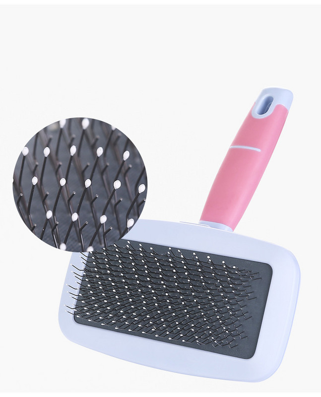 Comb for dogs in pink and blue