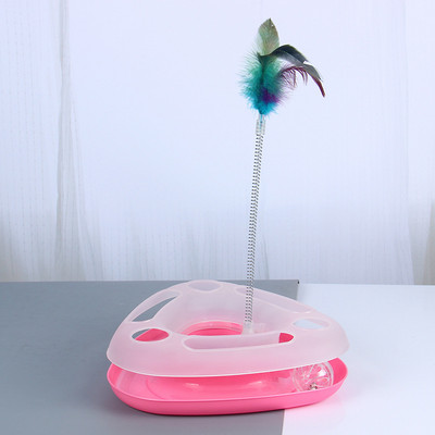 Παιχνίδι με μπάλα και φτερό κατάλληλο για γάτες