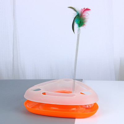 Παιχνίδι με μπάλα και φτερό κατάλληλο για γάτες