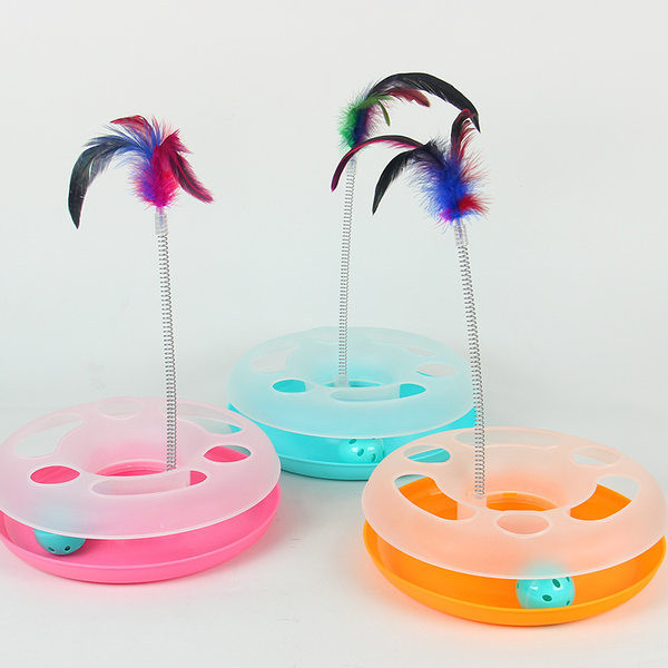 Παιχνίδι με μπάλα και φτερό κατάλληλο για γάτες