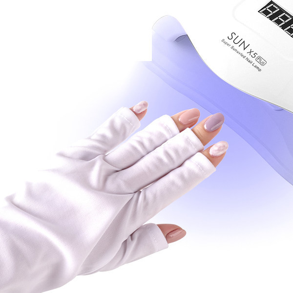 Υφασμάτινο γάντι που προστατεύει από τις ακτίνες UV της λάμπας μανικιούρ