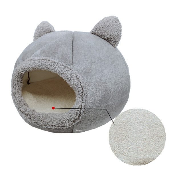 Μαλακό κρεβάτι με τρισδιάστατο στοιχείο για γάτες