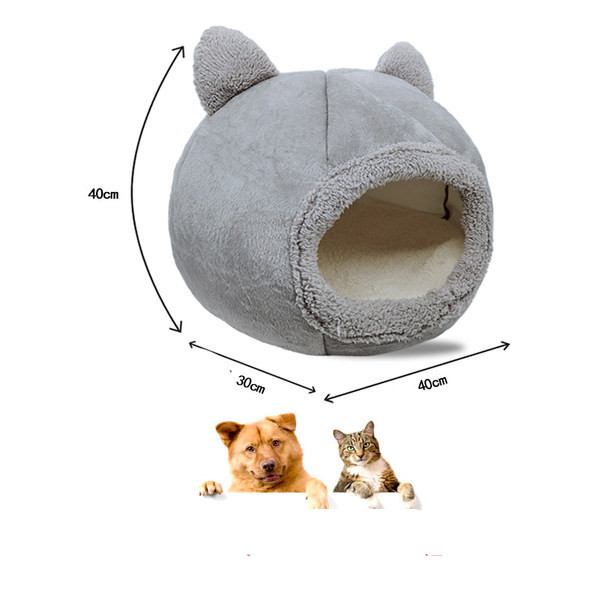 Μαλακό κρεβάτι με τρισδιάστατο στοιχείο για γάτες