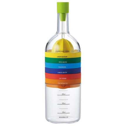 Pudele ar virtuves piederumiem 8 vienā