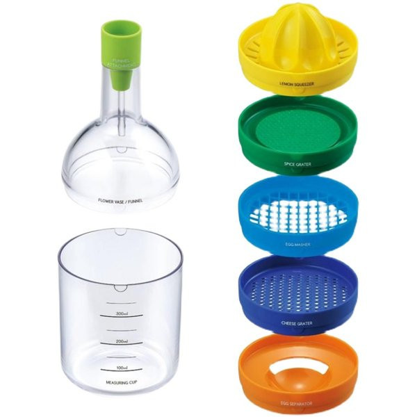 Pudele ar virtuves piederumiem 8 vienā