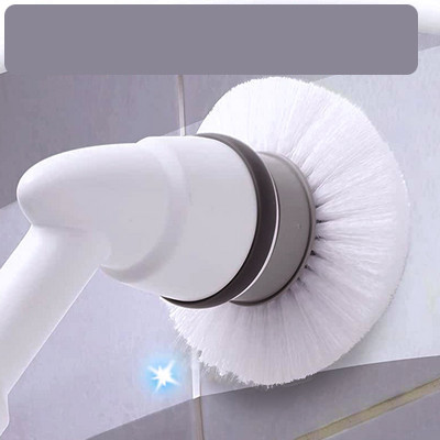 Belaidis šepetys automatiniam valymui su ilga rankena ir keičiamais priedais