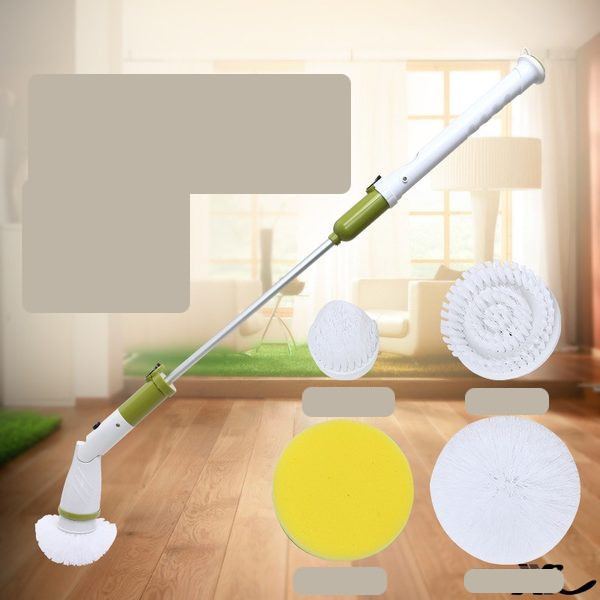 Belaidis šepetys automatiniam valymui su ilga rankena ir keičiamais priedais