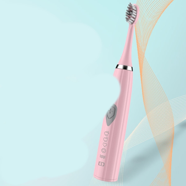 Trijų spalvų elektrinis dantų šepetėlis minkštais šereliais