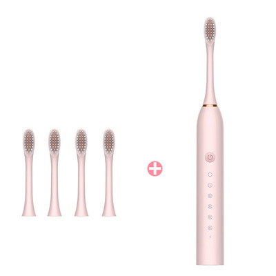 Elektrinis dantų šepetėlis su 4 papildomomis galvutėmis