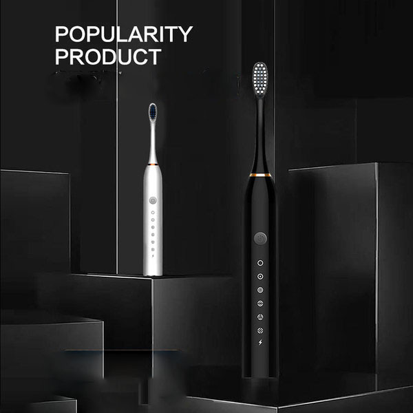 Elektrinis dantų šepetėlis su 4 papildomomis galvutėmis