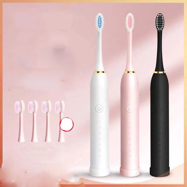 Elektrinis dantų šepetėlis su 4 papildomomis galvutėmis