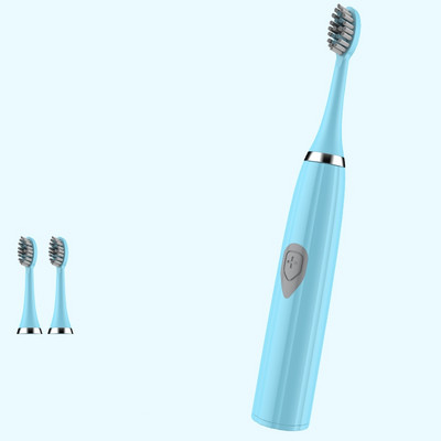 Elektriskā zobu birste ar diviem papildu uzgaļiem divās krāsās