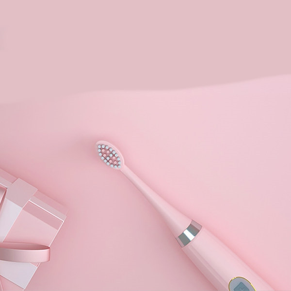 Elektriskā zobu birste ar diviem papildu uzgaļiem divās krāsās