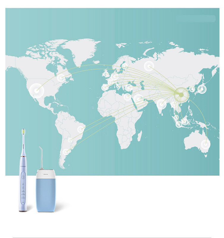 Ηλεκτρική οδοντόβουρτσα τρία χρώματα