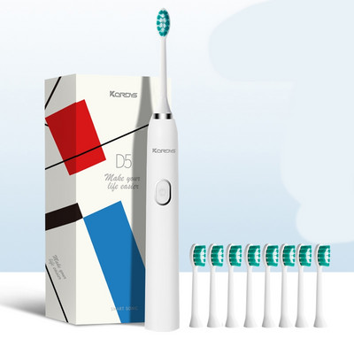 Elektriskā zobu birste ar mīkstiem sariem - trīs krāsas