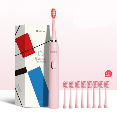 Elektriskā zobu birste ar mīkstiem sariem - trīs krāsas