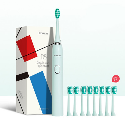 Elektriskā zobu birste ar mīkstiem sariem - trīs krāsas