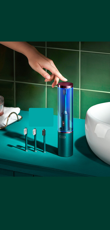 Električna četka sa kutijom u dvije boje