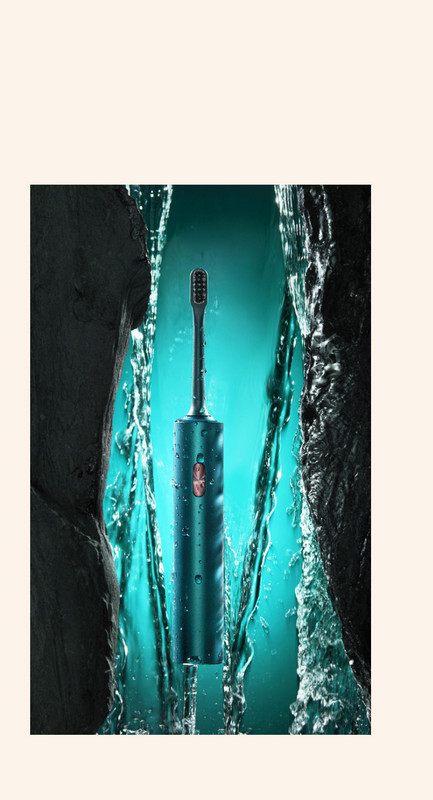 Električna četka sa kutijom u dvije boje