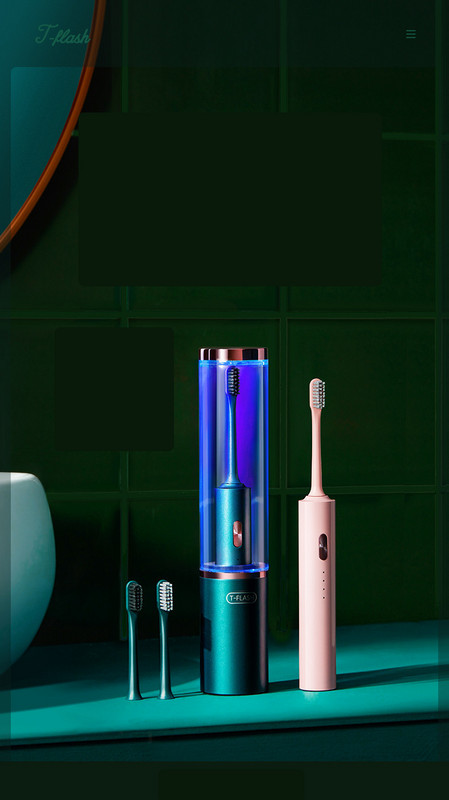 Električna četka sa kutijom u dvije boje