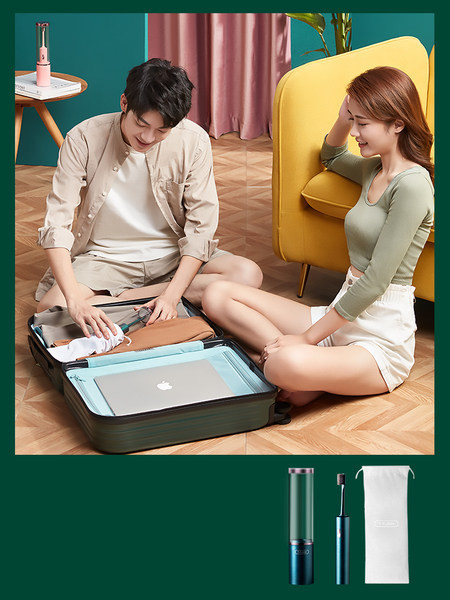 Električna četka sa kutijom u dvije boje