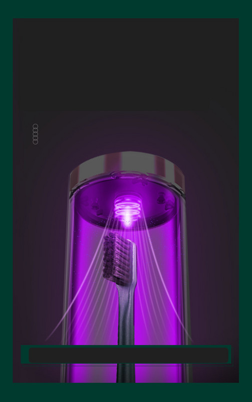 Električna četka sa kutijom u dvije boje